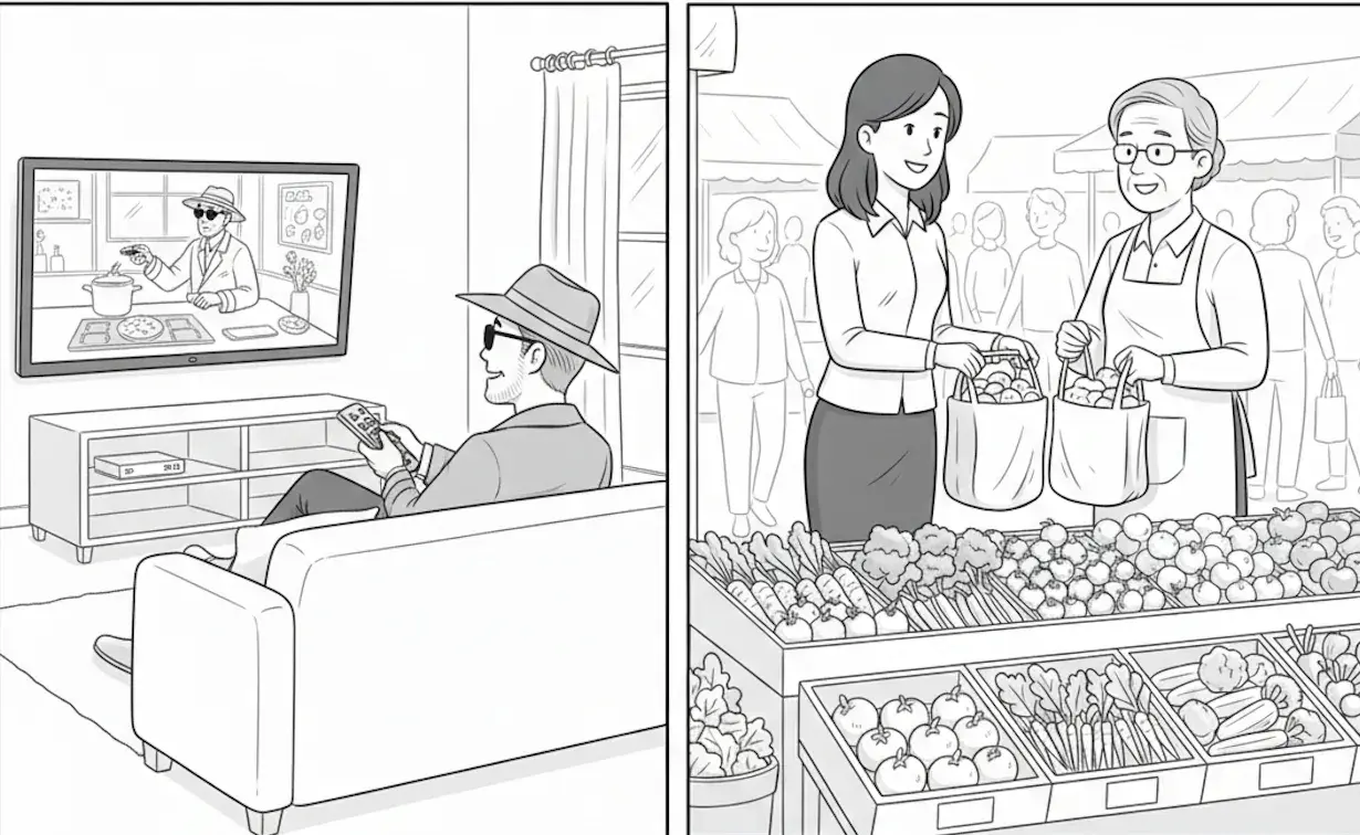 Client-side proxy analogy