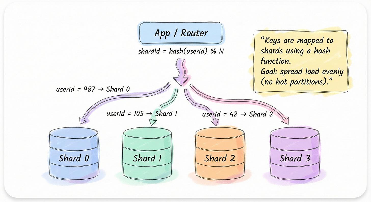 Hash-based sharding