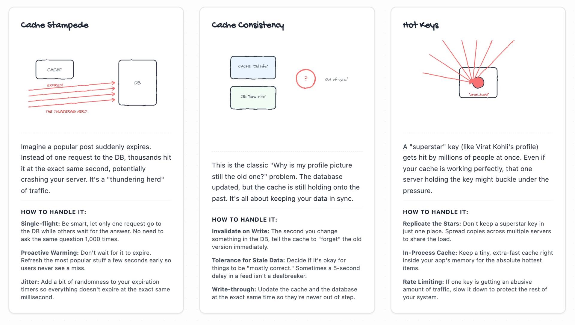 Challenges in Caching